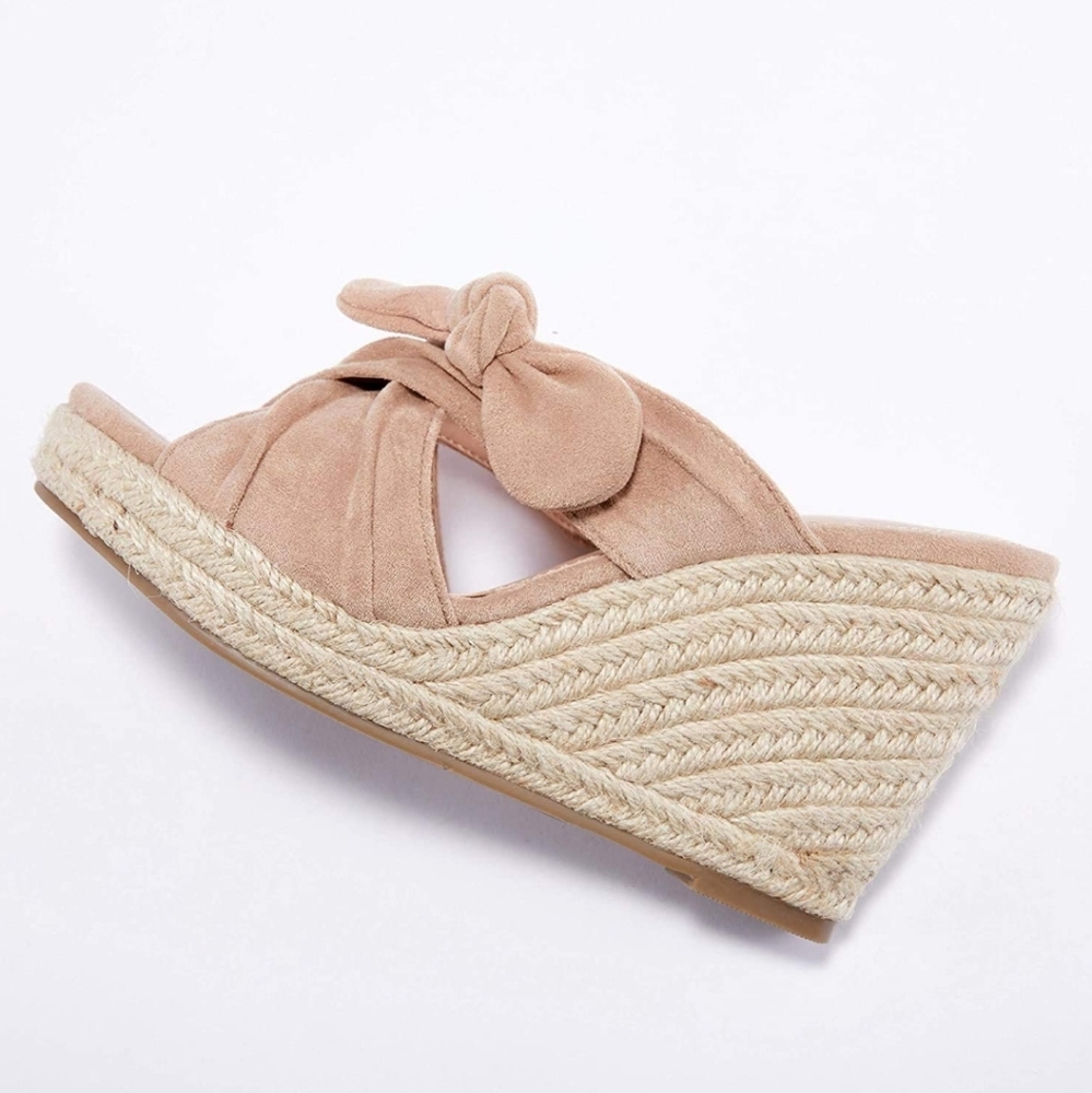 Blush espadrilles wedge 9.5 - Picture 4 of 5